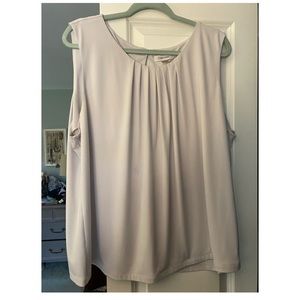 Calvin Klein pleated neck blouse
